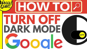 How to turn off dark mode on Google