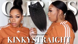 $50 Kinky Straight Amazon Clip-Ins: Transform your hair TODAY! screenshot 3