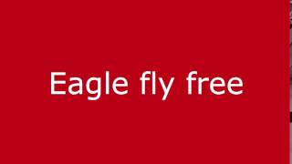 Eagle Fly Free.- Solo backing track.