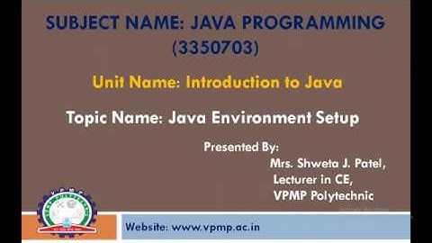 Java Environment|JAVA|3350703|Shweta Patel