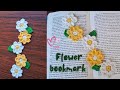 How to Crochet a Bookmark | Simple Crochet Flower Bookmark | String of Crochet Daisy Flowers