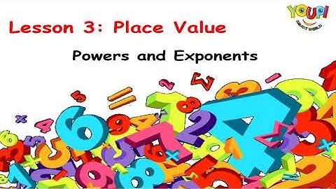 Lesson 3, Place Value: Powers and Exponents