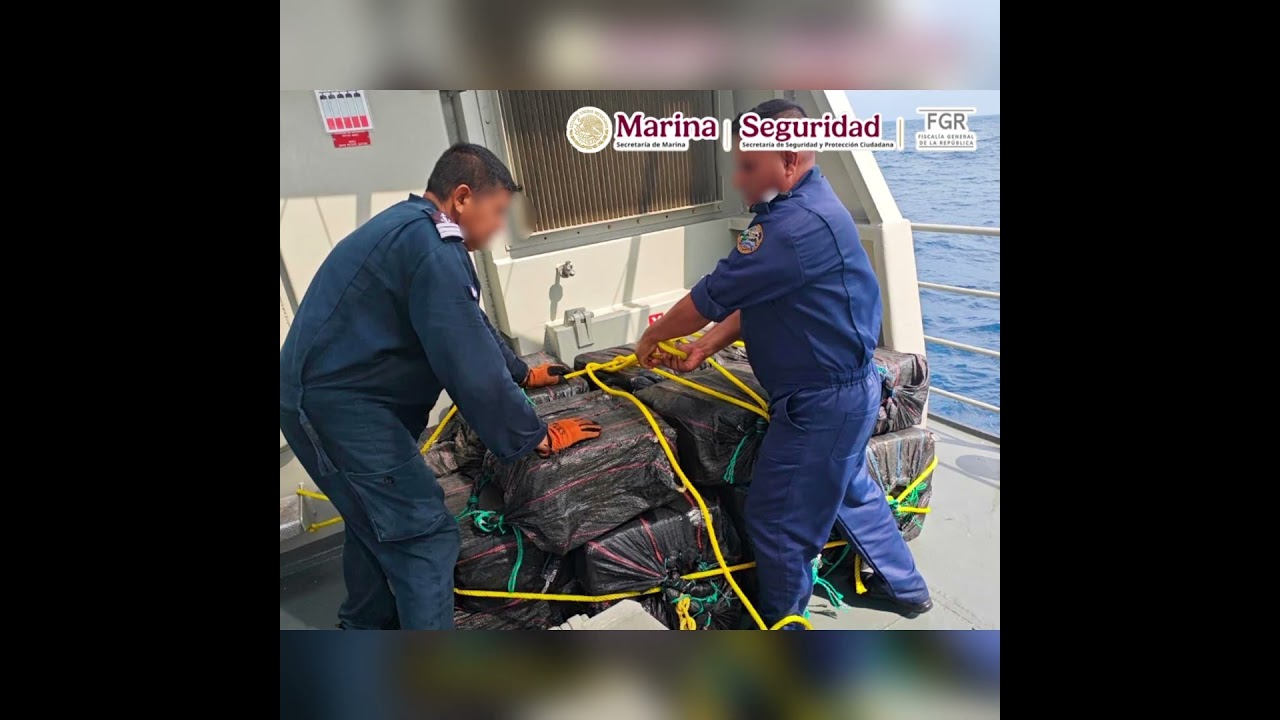 Aseguran más de 1.5 toneladas de presunta cocaína y detienen a 5 personas en Chiapas
