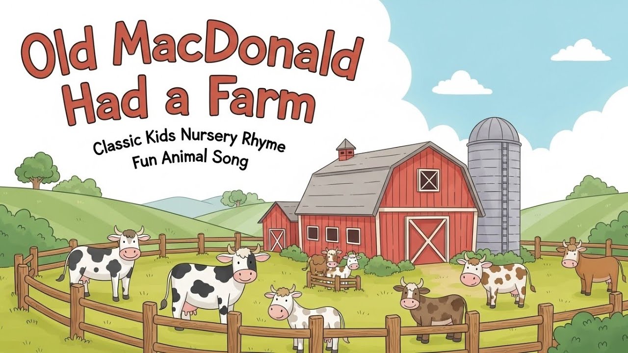 Old MacDonald Had a Farm 🐮🎵 | Classic Nursery Rhyme for Kids | Fun Sing-Along Song