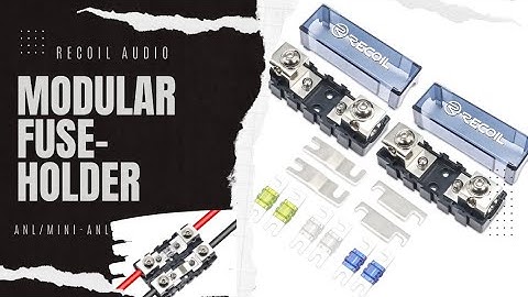 BEST Fuse-holder, ground distribution, ALL-in-1, For The $$$! | Recoil MODULAR Inline ANL/mini-ANL