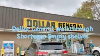 Dollar General Walkthrough Shortages Empty Shelves screenshot 1