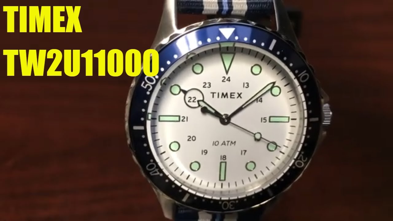 Timex Military Silver Tone Watch TW2U11000