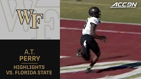 Wake Forest WR A.T. Perry Highlights vs. FSU