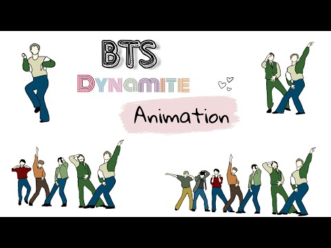 BTS Dynamite Animation 💜 #shorts #bts #youcandraw