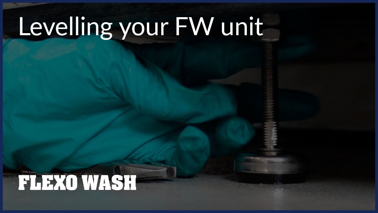 Leveling of Flexo Wash Washing units