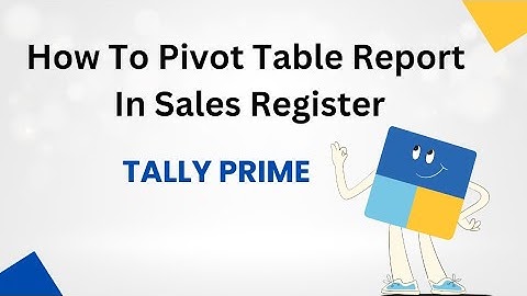 How to Create a Pivot Table Report from a Sales Register (Excel Guide)#tallyprime #uhsenterprises