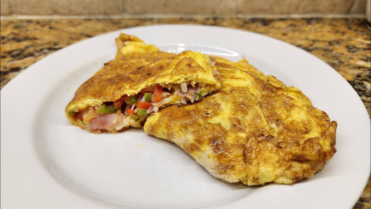Receta de Omelette de Jamon y queso - Ham and Cheese Omelette Recipe