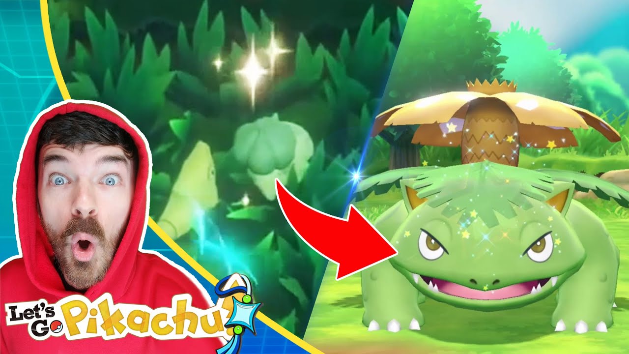 Venusaur Ou Bulbasaur Shiny - Pokémon Let's Go Pikachu Eevee - Outros - DFG