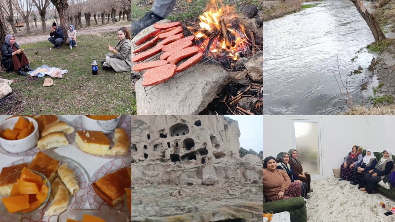  KAYNIM ELTİM MEDİNE IHLARAYA GİTTİK SUCUK EKMEK PİKNİK TADI ABİMLERE GİTTİK AKŞAM 