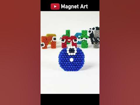How I made Alphabet Lore magnet art here! #magnetart #cartoon #alphabe