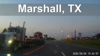 Hwy 59 N - Marshall, TX - Dashcam Video