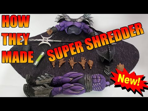 NECA Super Shredder Breakdown! How they make action figure articulation!