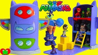 pj masks fold n go hq headquarters with surprises