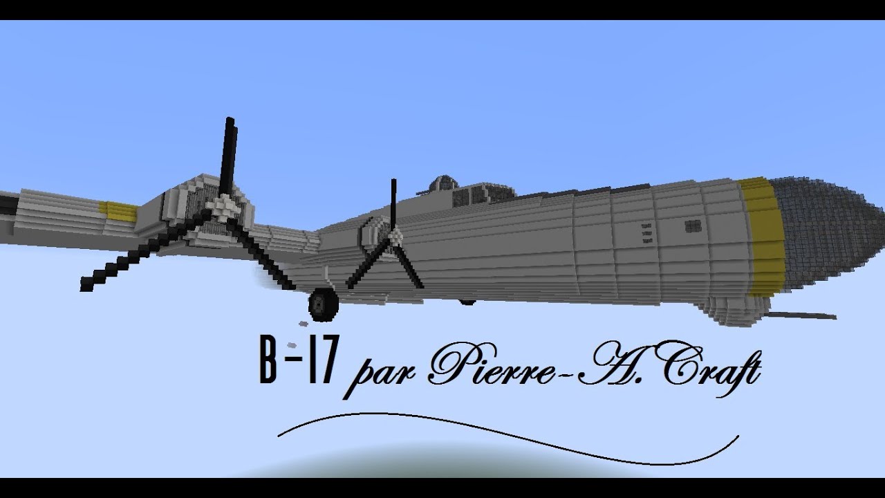 Un B-17 dans Minecraft