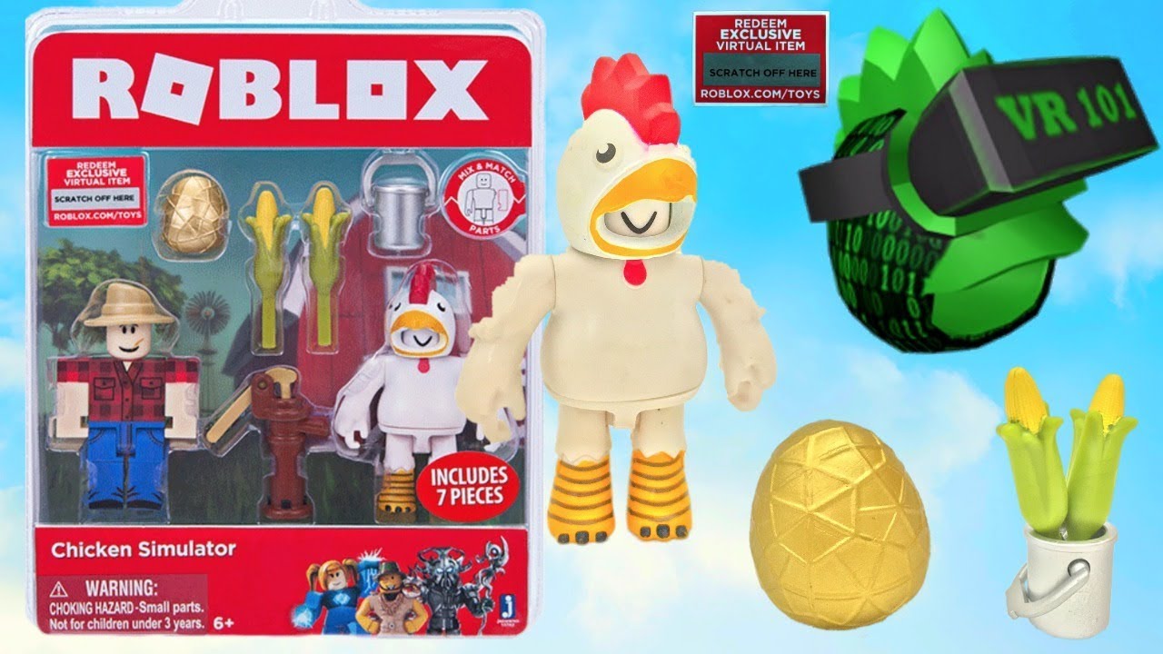 Roblox Toy Chicken Simulator Code Item Unboxing Toy Review Youtube - chicken roblox