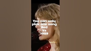 You can only pick one song #redtaylorversion #1989taylorsversion #taylorswift #swiftie