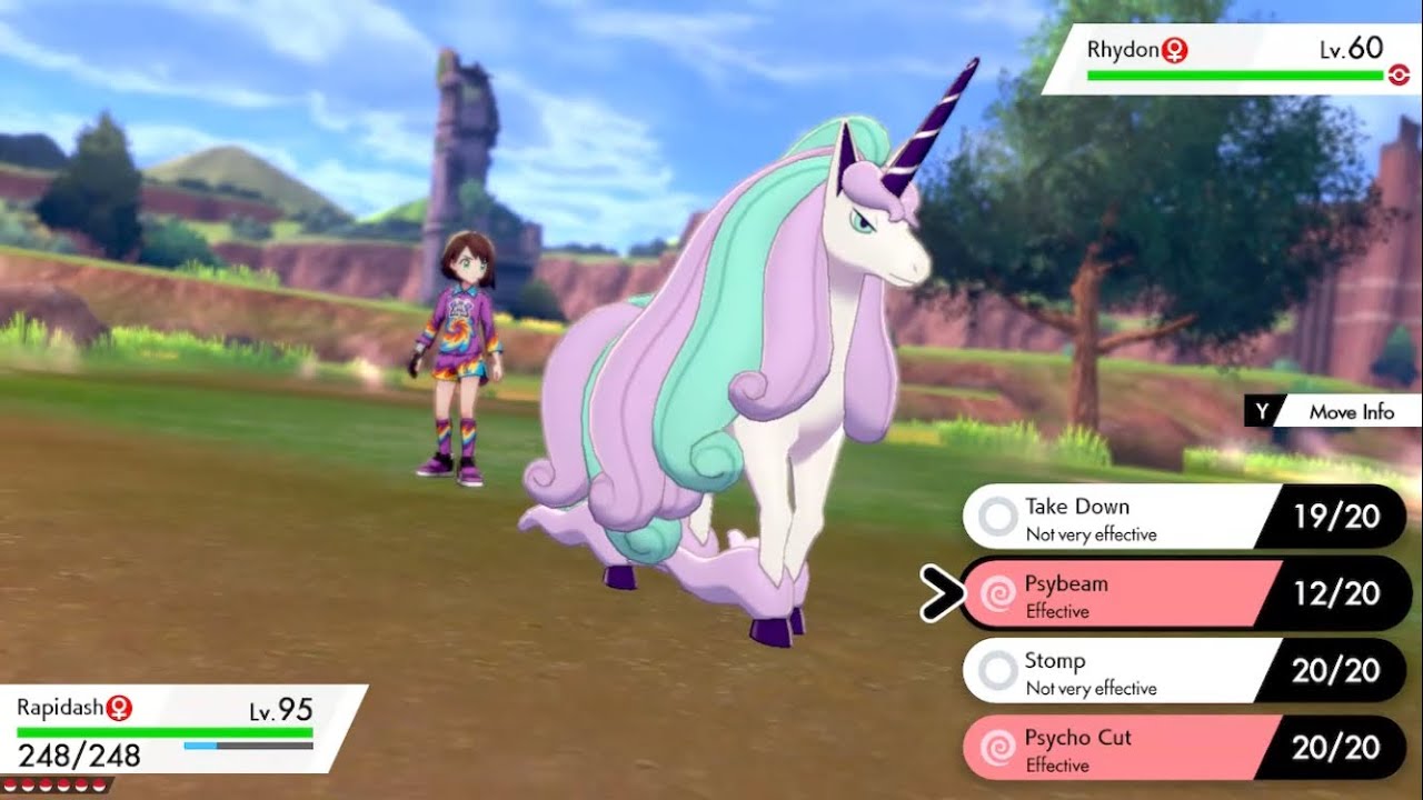 Psybeam RAPIDASH - PSYBEAM (POKEMON SHIELD) - YouTube