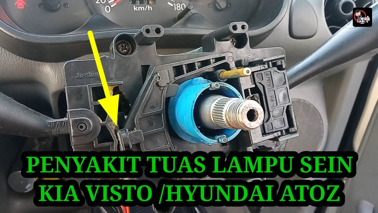 Cara memperbaiki tuas lampu sein yang kembali ke posisi netral sebelum