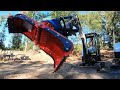 Getting a cmp rotating excavator grapple