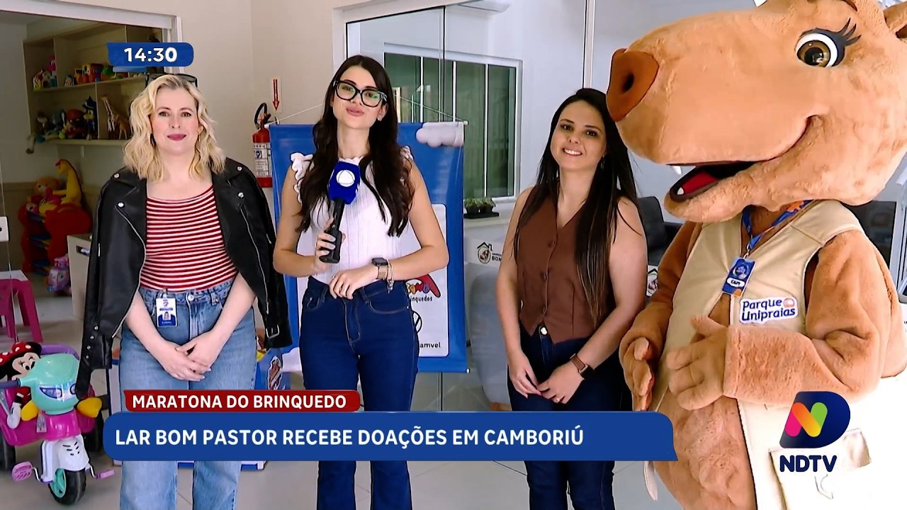 Lar Bom Pastor recebe doações da Maratona do Brinquedo em Camboriú