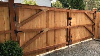 Putting Up A Large New Gate