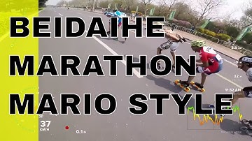 Beidaihe inline skate marathon 2018 Mario kart style (pascal briand vlog 140)