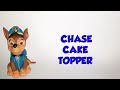 How to Make Fonsant Chase Paw Patrol Cake Topper Video Tutorial