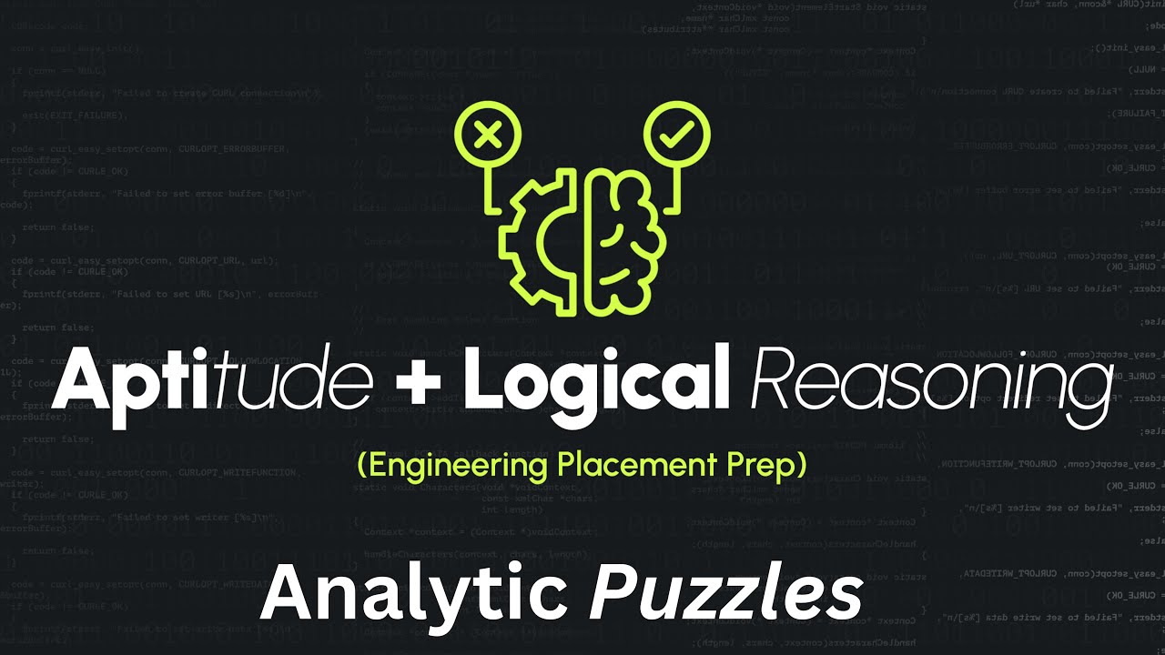 Logical Reasoning and Aptitude | Logical Reasoning - 1 | Analytical ...