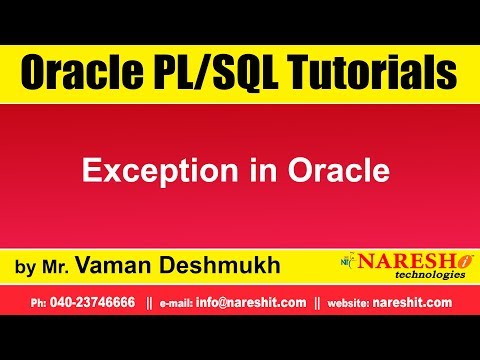 PL/SQL Tutorial #18: System defined exceptions with Simple Examples 