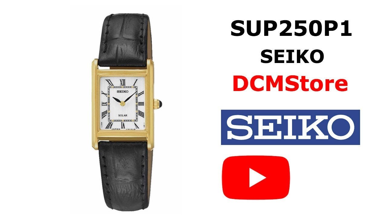 SUP250P1 Seiko Women's Solar Leather Strap Watch ..... DCMStore - YouTube