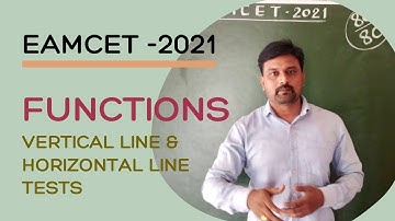 #EAMCET - 2021 || # Functions || # Concept || #Vertical and horizontal line tests ||
