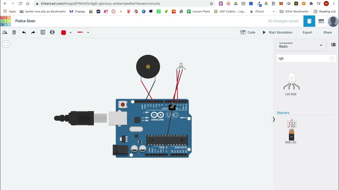 Arduino Project 2 - Police Siren - Virtual Build - YouTube