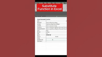 Functions for String Manipulation in Excel Part 1