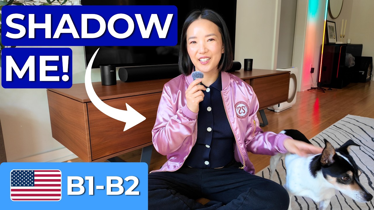 B1–B2 Shadowing Practice 🇺🇸 | American Humor & Small Talk