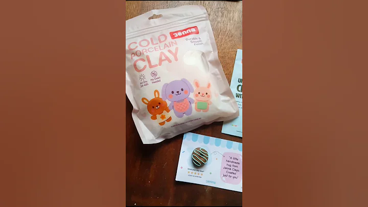 Unboxing jenna cold porcelain clay 🍭#artshorts #coldporcelainclay#claycharms #diy #unboxing#clayart