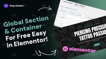 How to Create Global Section & Container Easy in Elementor for Free? - King Addons for Elementor