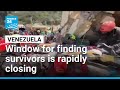 Venezuela: Search enters its third day, the window for finding survivors is rapidly closing