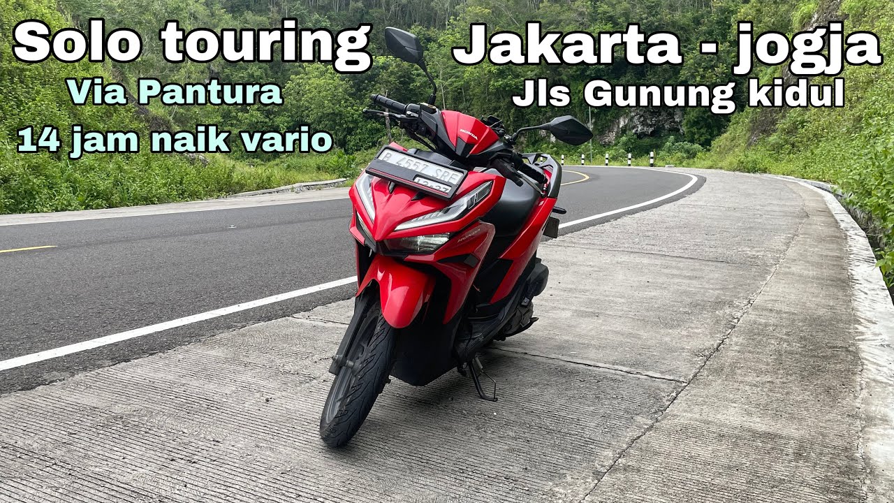 Solo touring jakarta - jogjakarta via pantura - sampe tengah malam yang menegangkan // vario 125 new