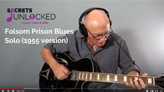 Video thumbnail of "Folsom Prison Blues Solo (1955 version) Guitar Lesson"