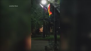 'This type of crime is very frustrating to me': More Pride flags vandalized on Harrison Boulevard