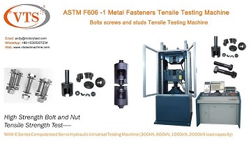 ASTM F606 Metal Fasteners Tensile Testing Machine/Bolts screws and studs Tensile Testing Machine