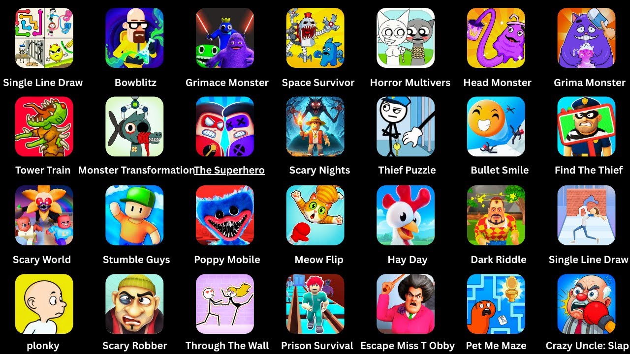 Prison Survival,Single Line Draw,Monster Transformation,Escape Miss,Prison Survival,Through The Wall