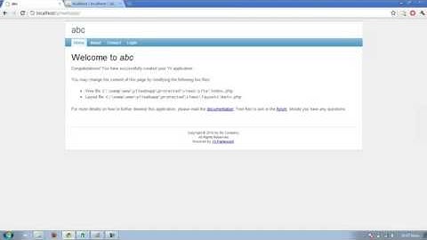 tutorial framework YII 1
