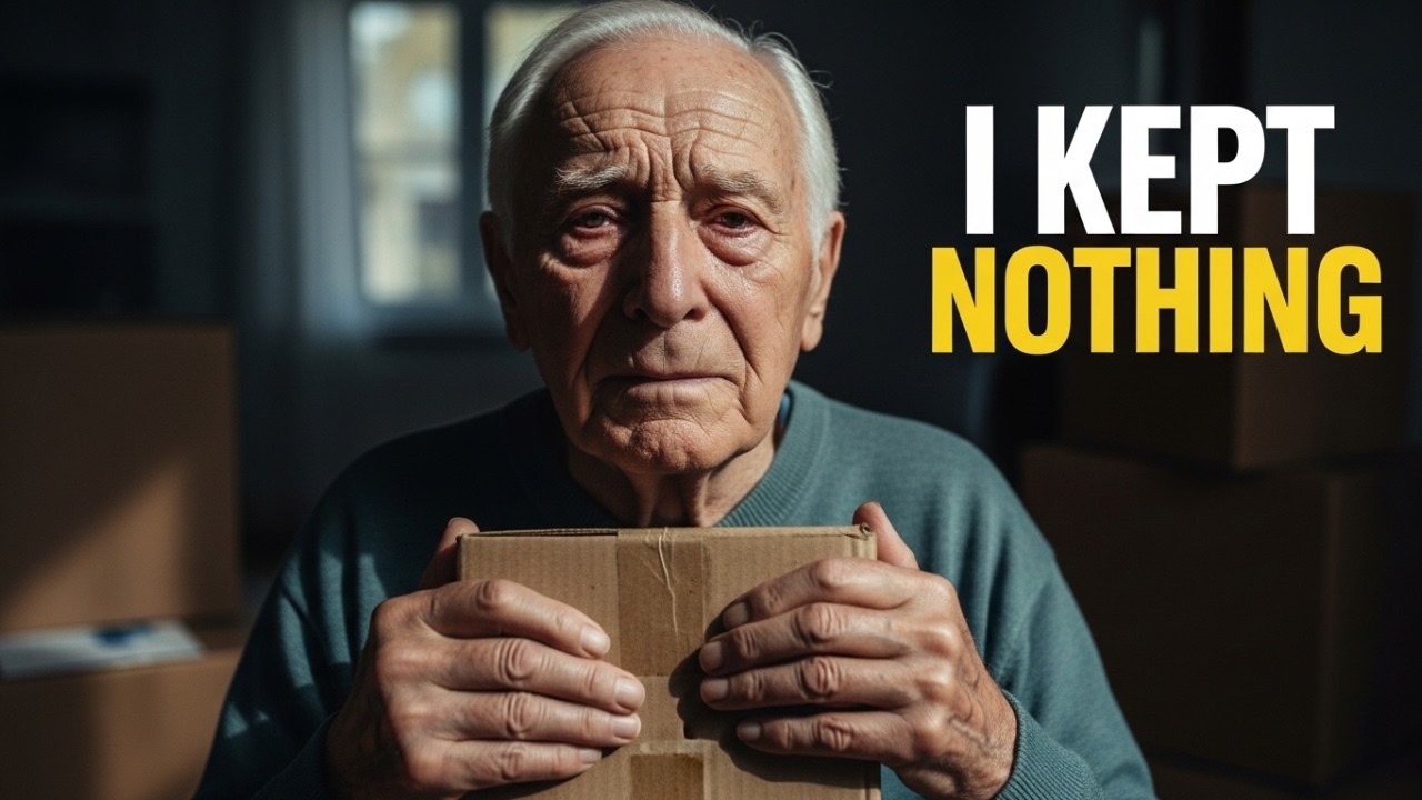 I’m 92. The only things that matter now fit in a small cardboard box