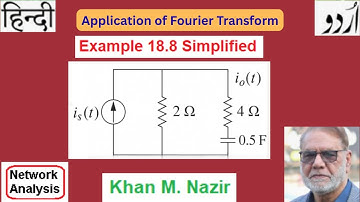 (Urdu/Hindi)ENA || Example 18.8 ||  Fourier Transform Example Explained Step-by-Step